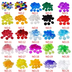 100PCS Set Plastic 19mm Chips Multi Color Markers Fun Family Club Children Game Supplies Counting Math Toys