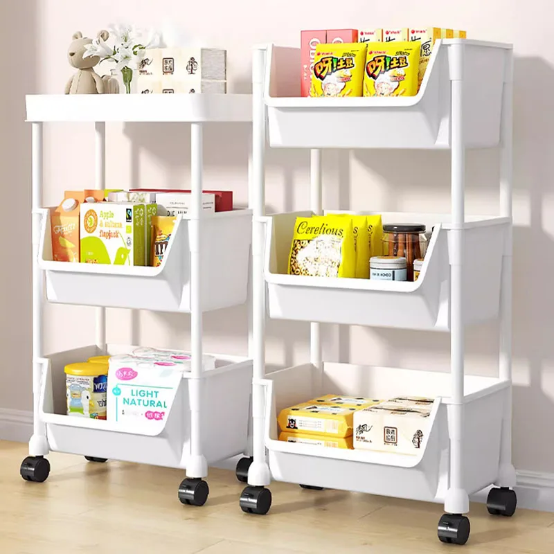 Food Truck Kitchen Trolley Rolling Candy Basket Bookcase Partitions Trolley Restaurant Fruit Basket Vestidores Kitchen Furniture