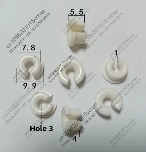 10pcs over coil wire mouth opening porcelain eye small outer diameter 7.8 total height 5.5 hole 3
