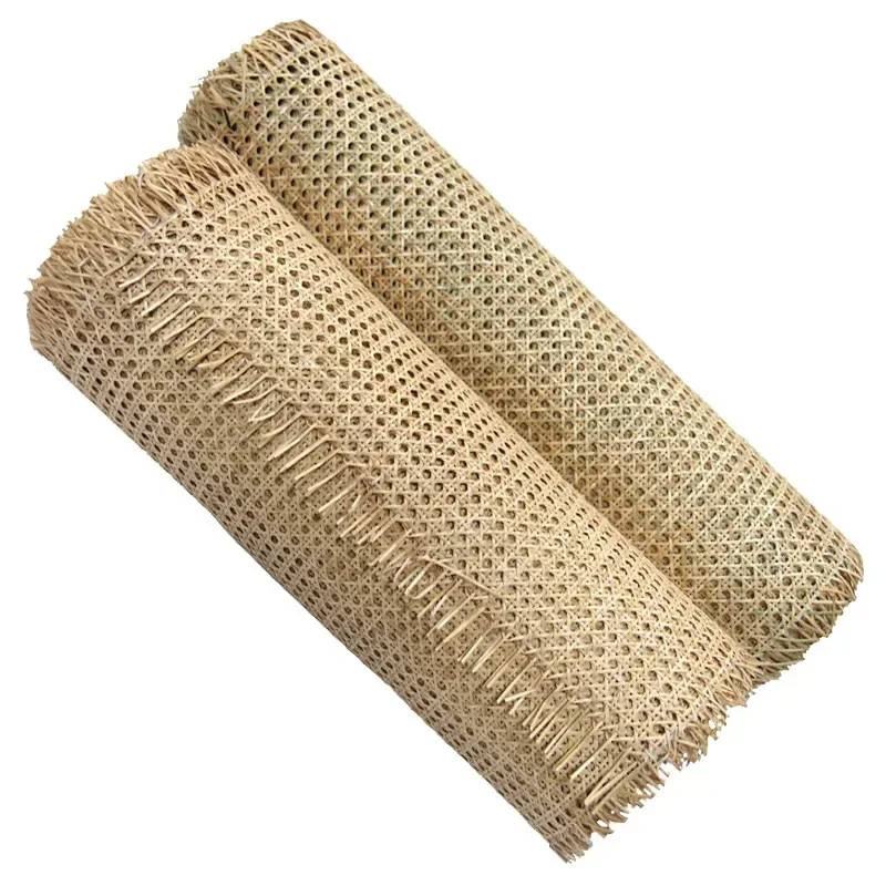 Natural Indonesian Real Rattan Wicker Cane Webbing Roll Furniture Chair Table Repair Material Cabinet Door Ceiling Wall Decor