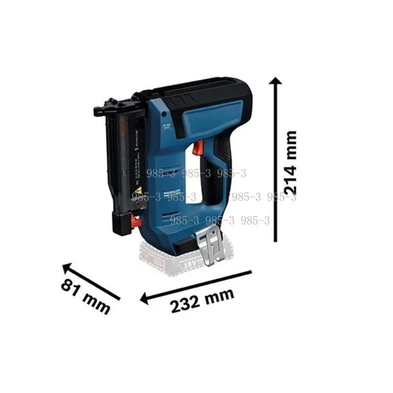 Model GNH-35 Cordless Brushless Nailer with 18V Lithium Battery, Heavy-Duty Steel Pin Gun for Construction Woodworking