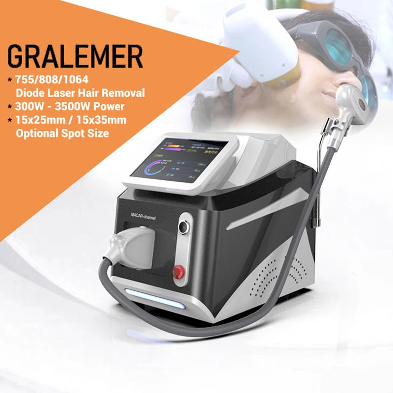 

New 808nm Painless Hair Removal Machine 2000W Ice Platinum 3 Wavelength Epilation Permanent Device 755 808 1064 for Beauty Salon