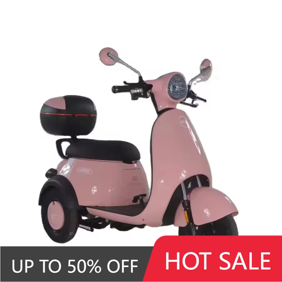QQW Electric tricycle with LED lights 48V/60V optional battery, long range, suitable for daily use