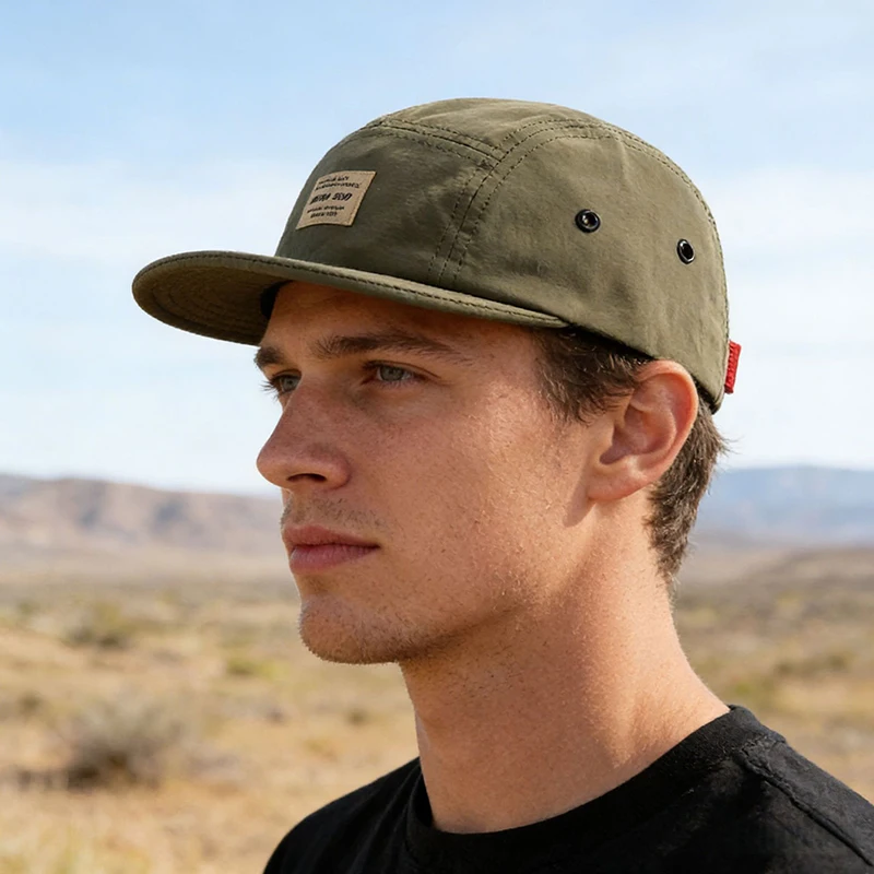 Japanese-Style Short-Brim Baseball Cap Quick-Dry Spring Summer Outdoor Sun-Shielding Soft-Brim Five-Panel Sun Hat