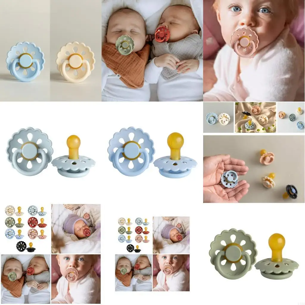 

Ergonomic Baby Silicone Pacifier Helps Calm Anxiety Relaxing Newborns Pacifier Reducing Anxiety Enhancing Sleep L8RB