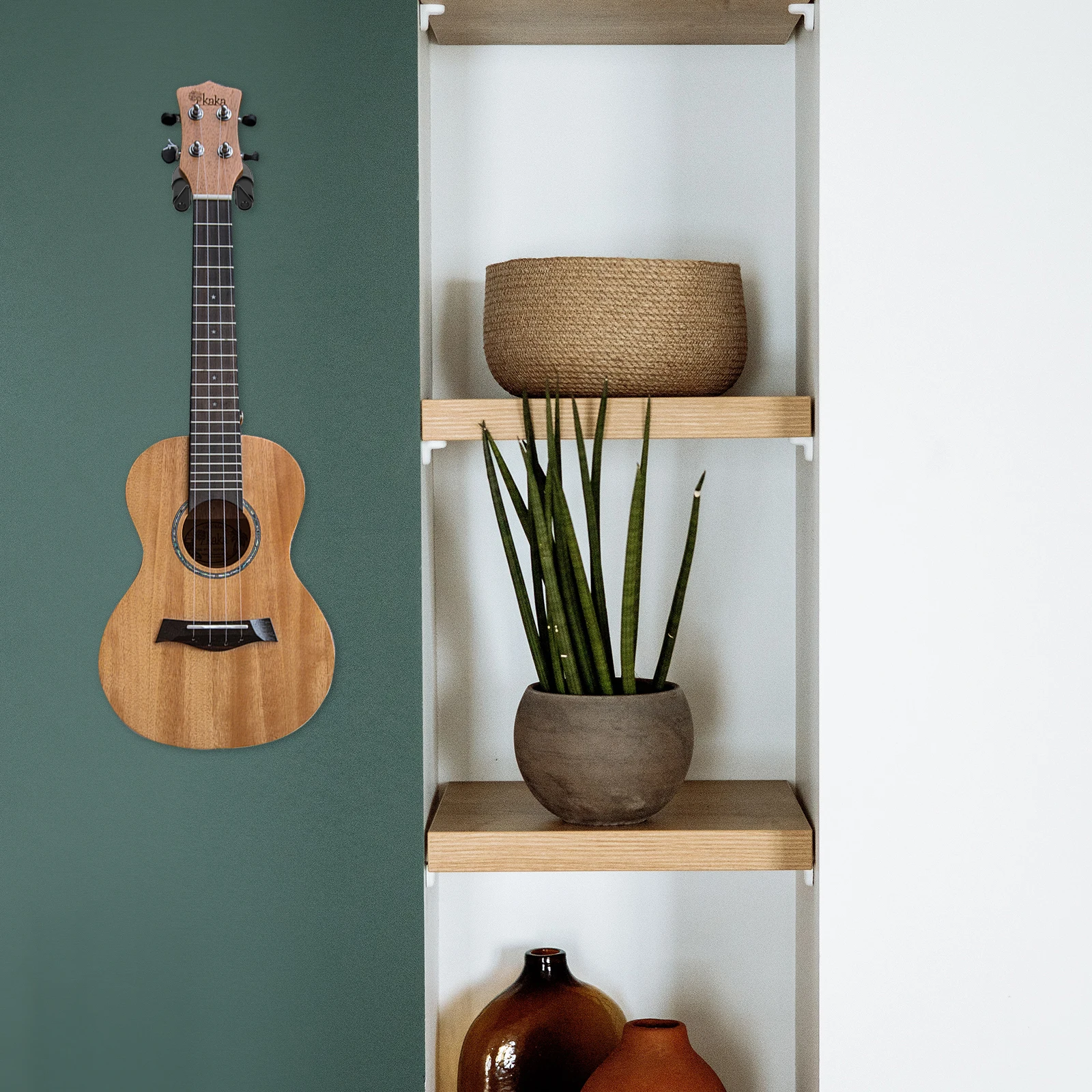 

2 Sets Musical Instrument Hanger Brackets Ukulele Wall Mount Holder Rosin Shape Iron Violin Hangers
