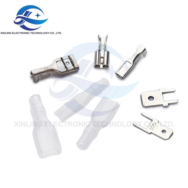 Spring terminal 2.8/4.8/6.3mm spring sheath insert/connector boat-type switch cord end terminal cold press head