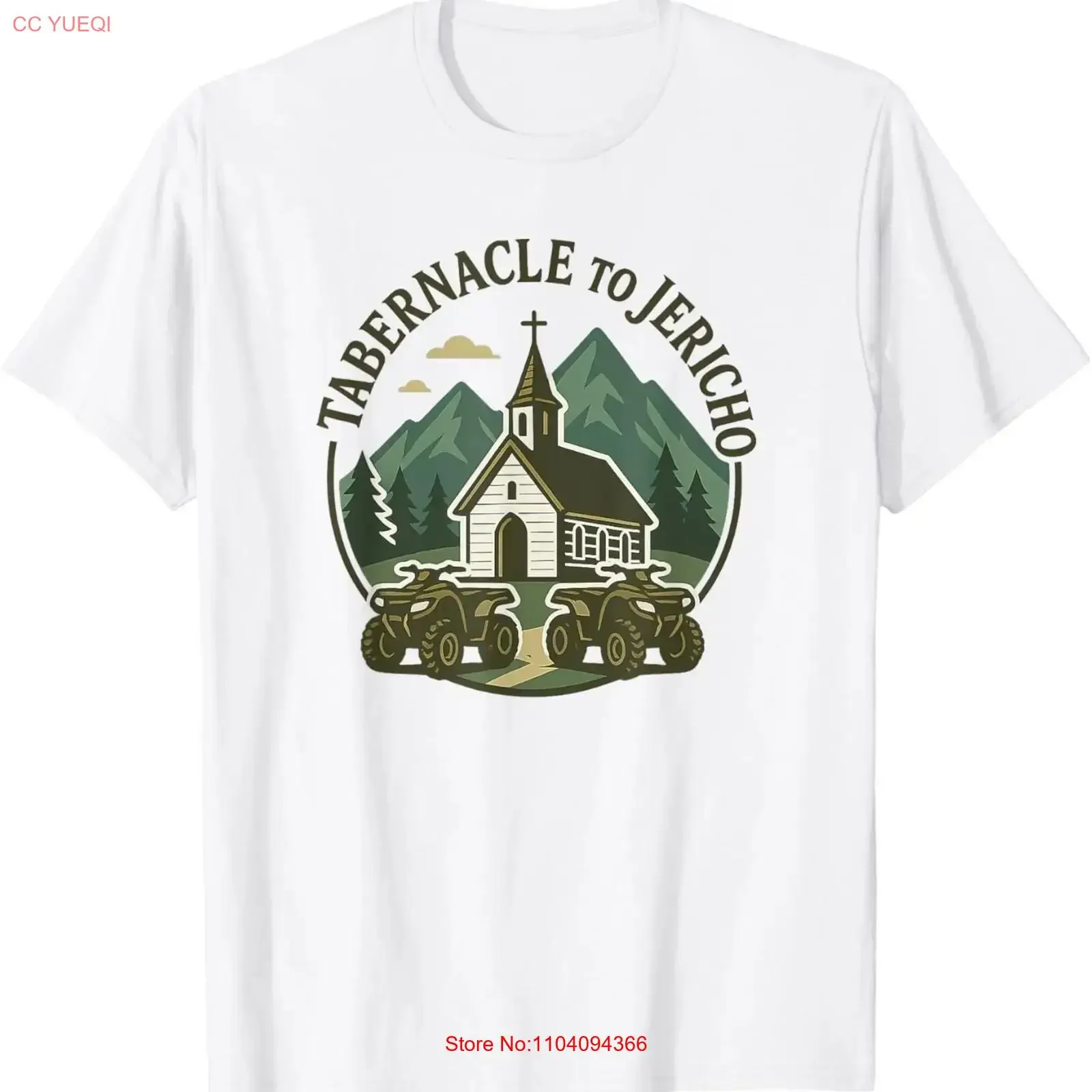 Camiseta Tabernacle to Jericho vintage con efecto lavado para uso diario, informal, cómoda, versátil, ligeramente gráfica y transpirable