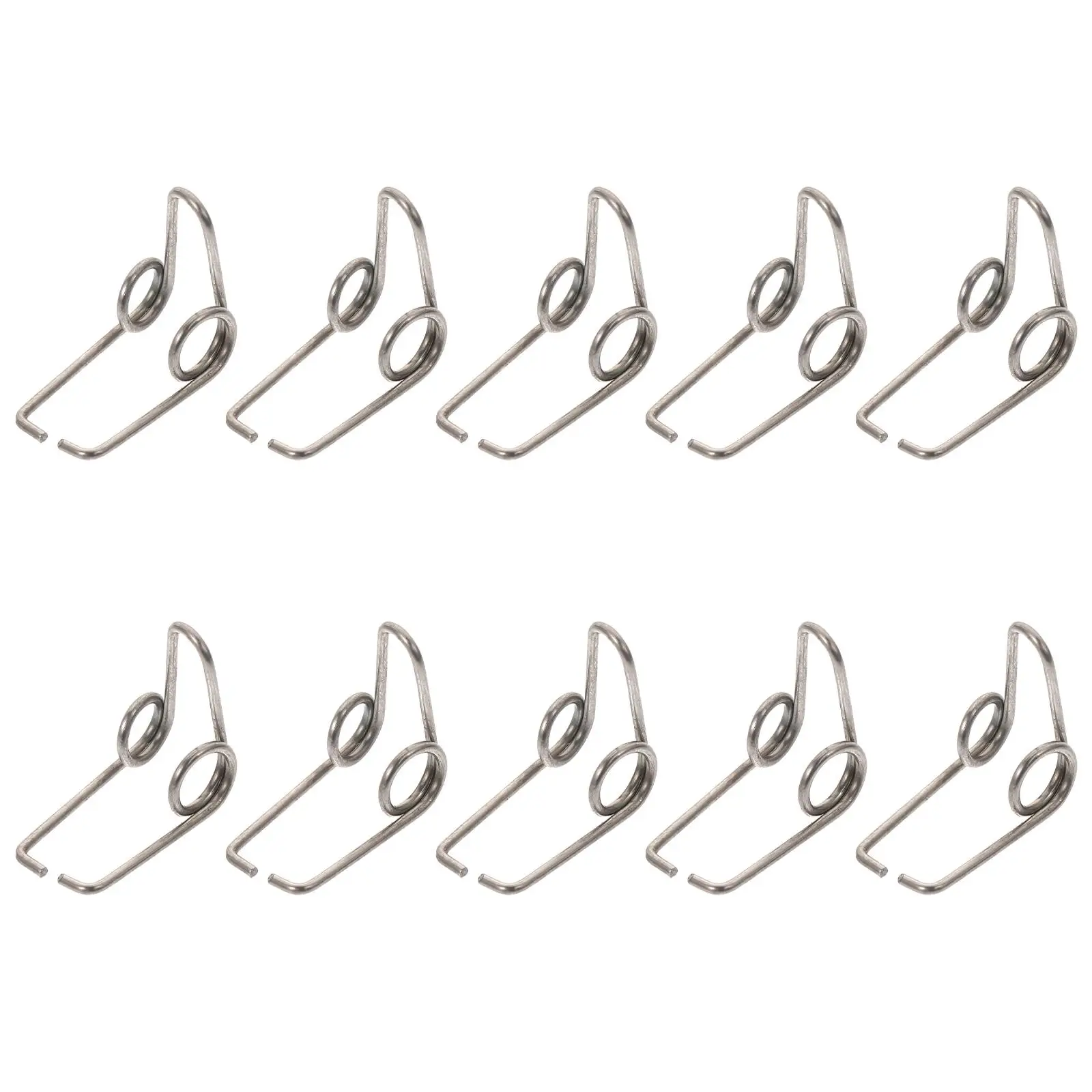 

10pcs Water Springs Trumpet Small Size Silver Durable Iron Trumpet Drain Clique Spring Replacements Easy Install Suitable