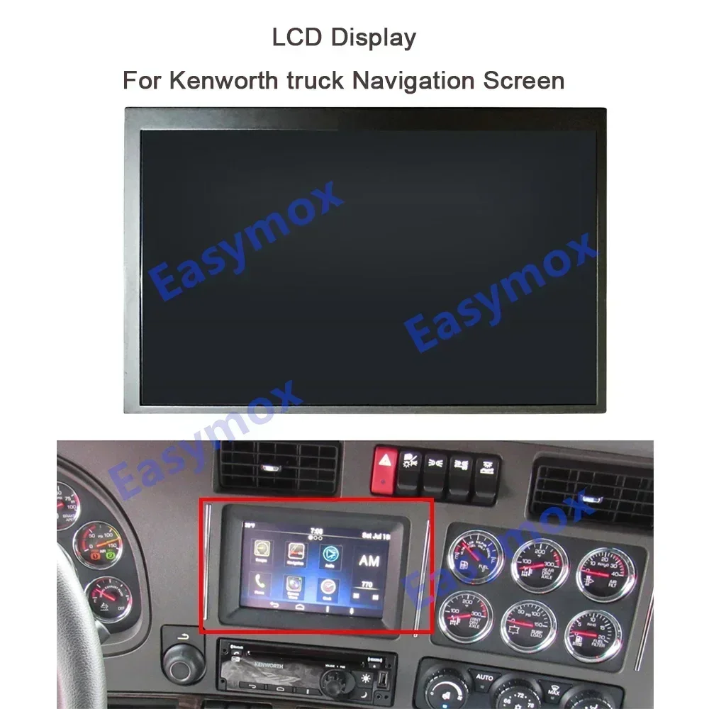 LCD Display for Kenworth Truck T680 T880 2008-2020 Navigation GPS Radio Multimedia Screen Module Repairment 12412AA