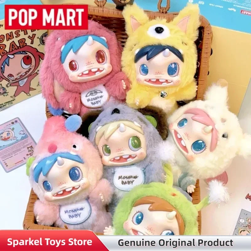 

POPMART Polar Monster Baby Series Plush Pendant Blind Box Cute Bag Decor Keychain Dolls Mystery Box Toys Christmas Gift