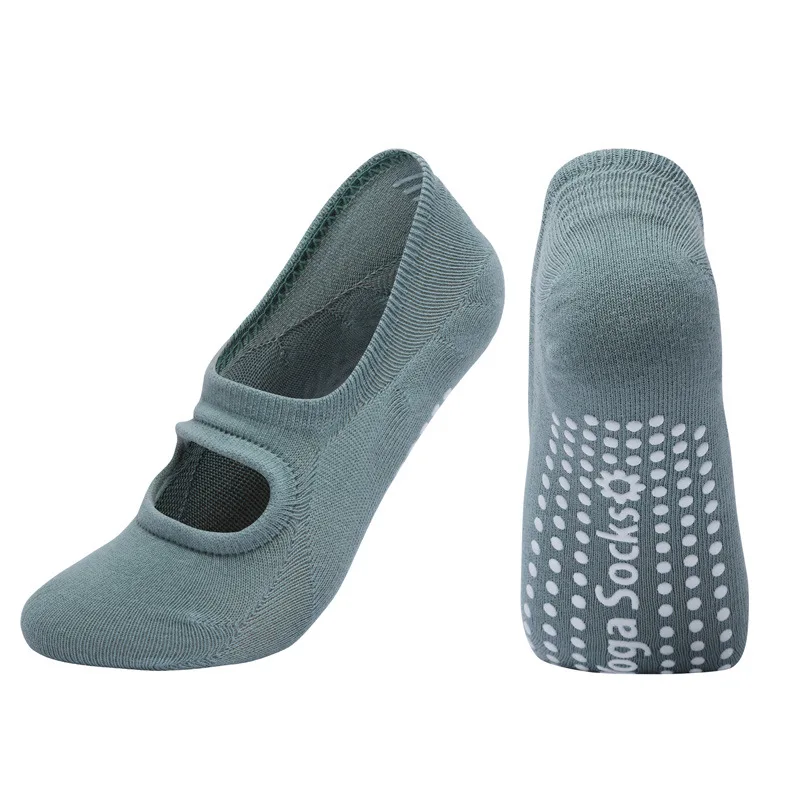 High Quality Women Yoga Socks Anti-Slip Breathable Backless Pilates Socks Ankle Ladies Ballet Dance Sports Socks for Fitness Gym image 6