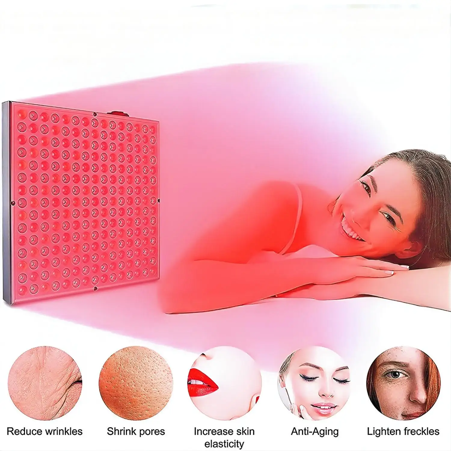 

45W Red Light Therapy Device 225pcs 660nm 850nm Red Lights for Home Use Beauty Care And Body Pain Relief