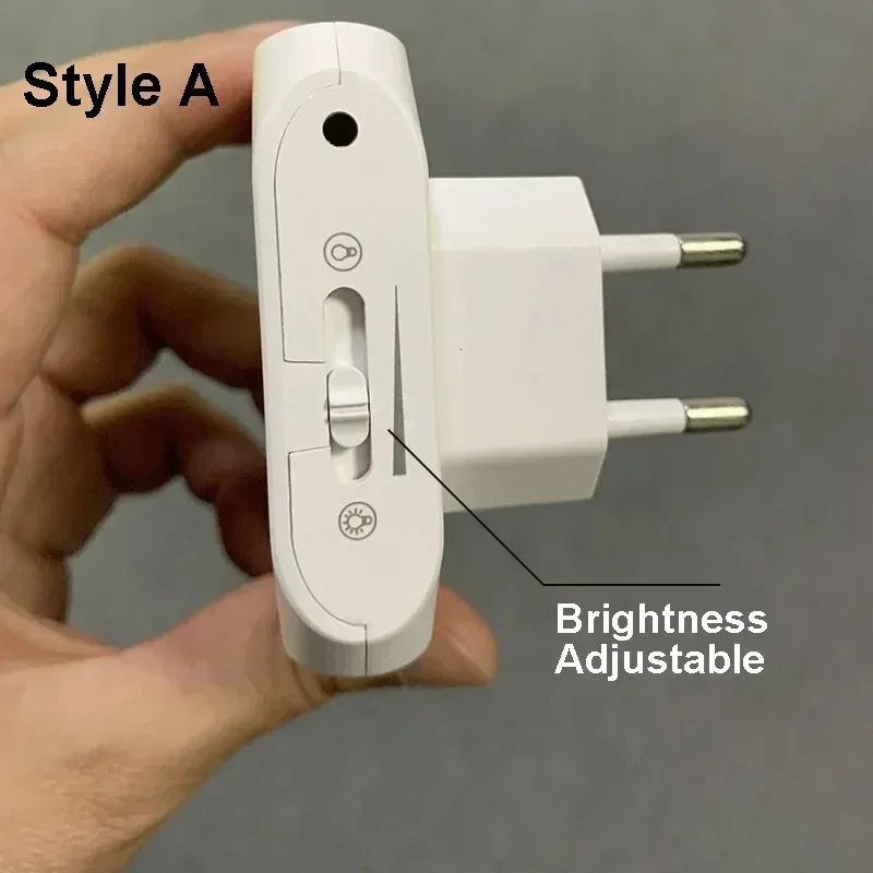 Bewegungsmelder-Nachtlicht, LED, kabellose Nachtlampe, US, EU, UK, AU-Stecker, energieeffizient, dimmbar, Sensor-Treppenlampe für Schlafzimmer