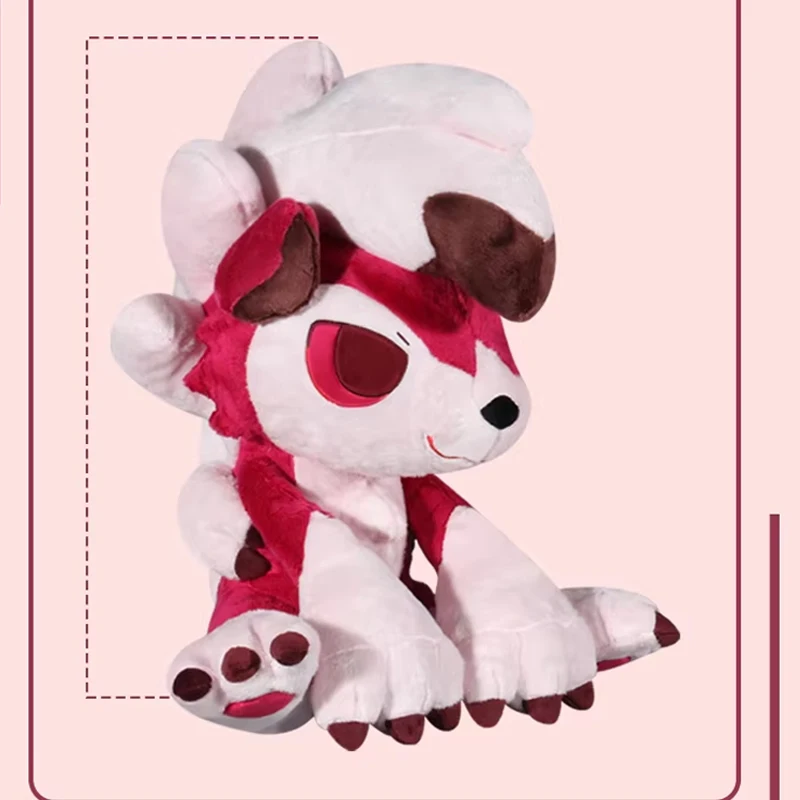 

45cm Lycanroc Pokémon Plush Toys Cartoon Pokemon Plushie Anime Merchandise Birthday Pillow Doll Stuffed Gift for Kids Xmas
