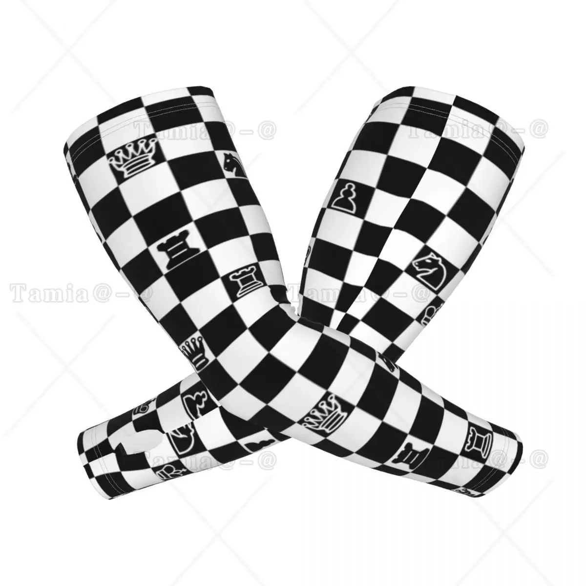 Manchons de bras d'échecs personnalisés, plus chauds pour femmes et hommes, jeu d'échiquier, Protection solaire UV, tatouage, couverture de sport, Compression, pêche