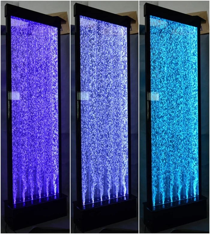 Customized Wedding Decoration Led Colour Changing Glowing Waterfall Bubble Wall