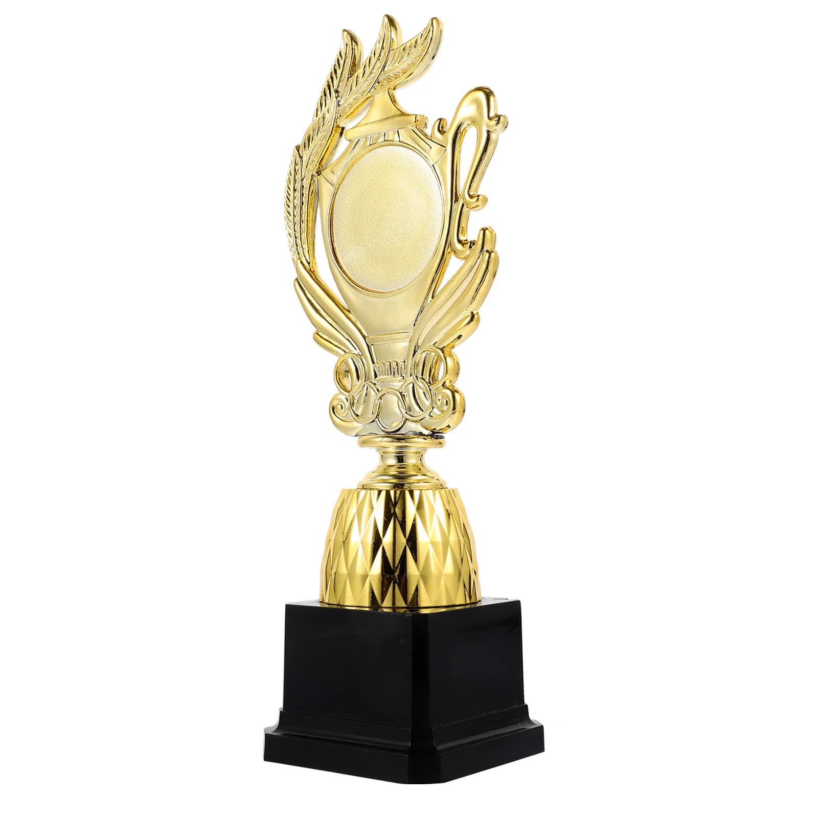 

1pc Award Trophy Premium Plastic Smooth Finish Competition Prize Dance Contest Reward Kindergarten Graduation Trophy Decor