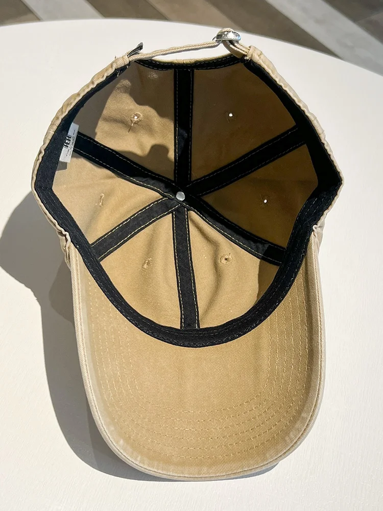 Stylish simple embroidery alphabet baseball cap men's and women's sun hat spring and summer versatile cap