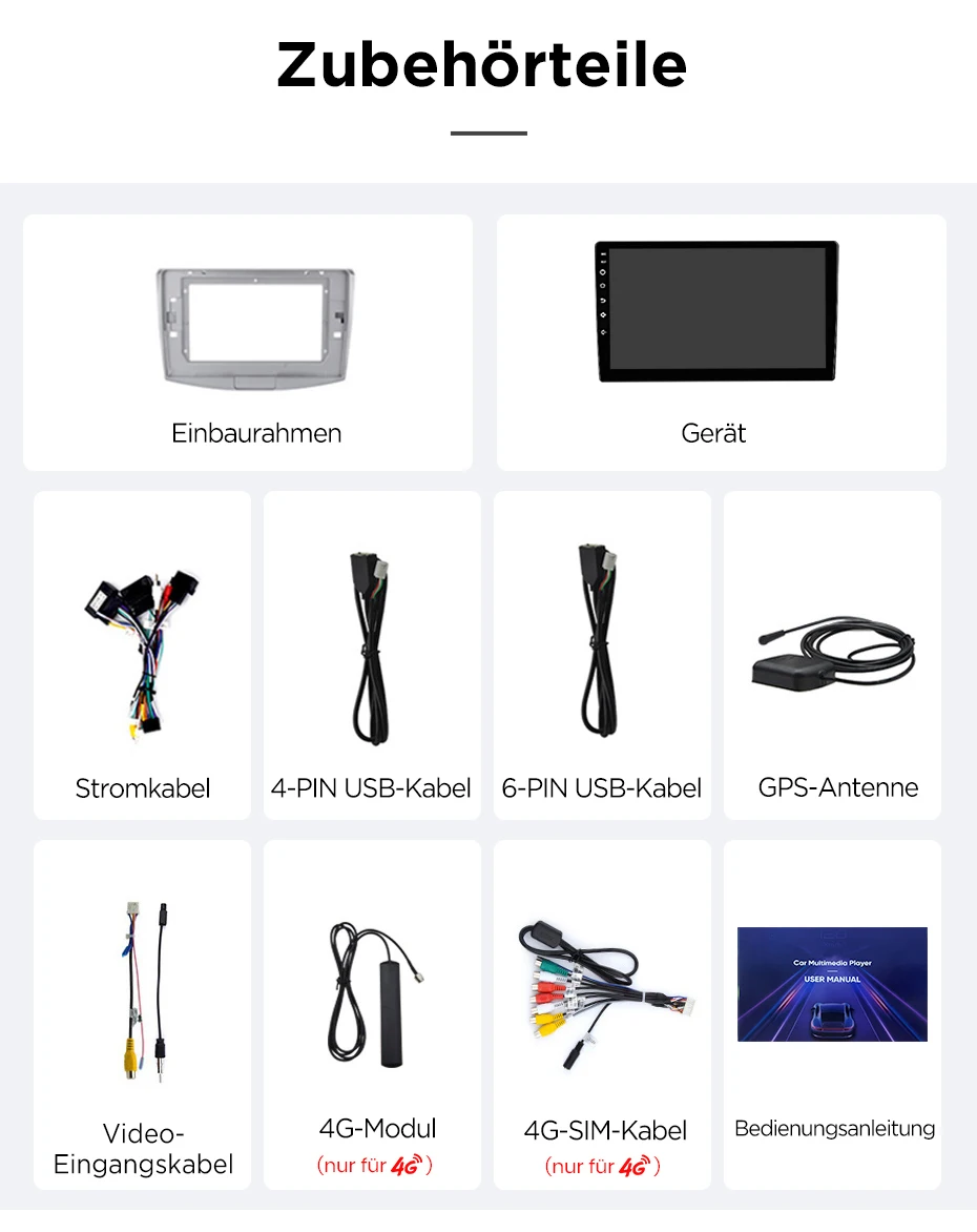 Android Autoradio für VW Passat B6 B7 CC 2010-2015, Apple CarPlay Multimedia