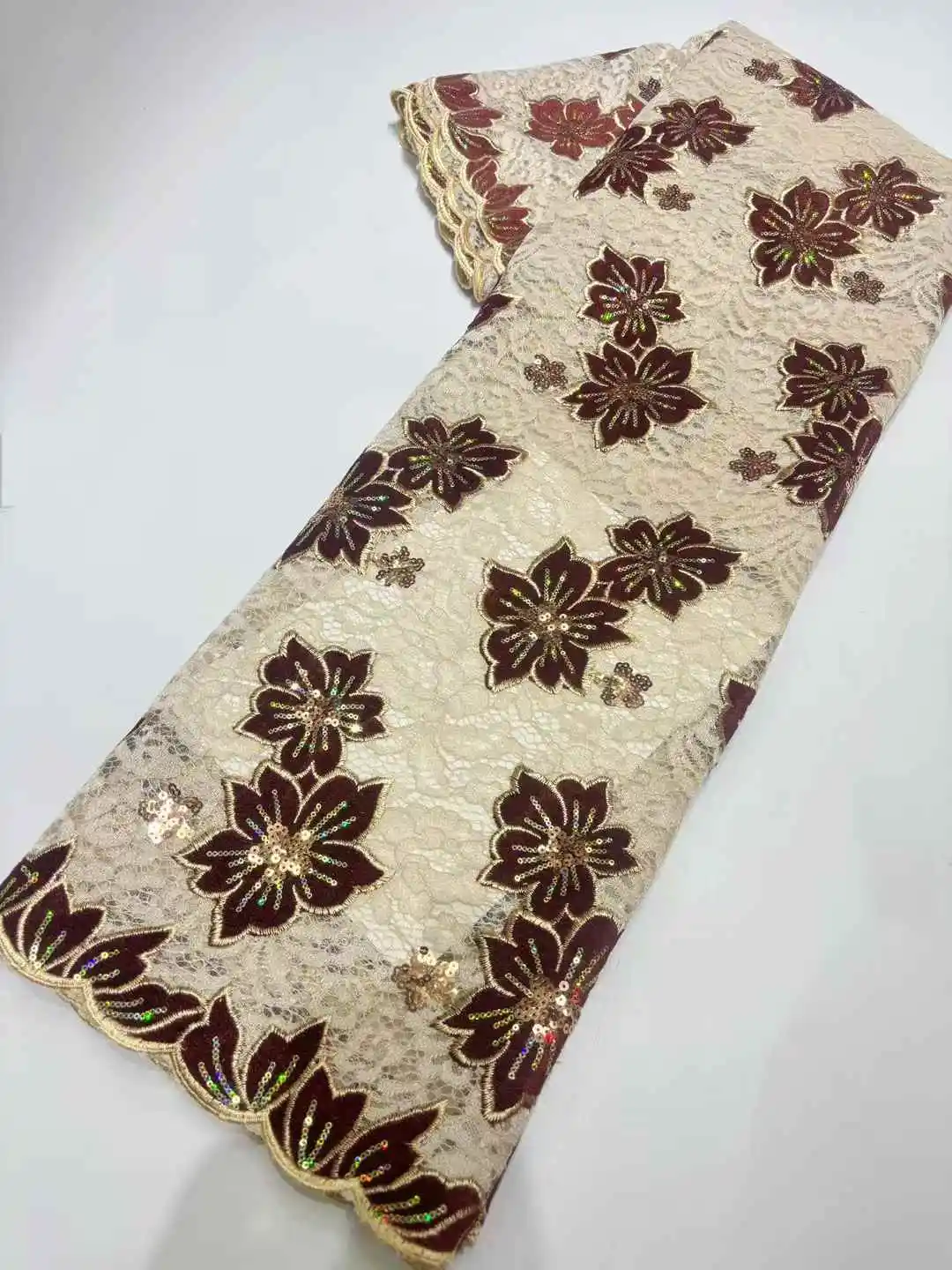 أفريقيا النيجيري مطرز الفرنسية شبكة الدانتيل مع الترتر جودة عالية 2025 التطريز الدانتيل الترتر الدانتيل لفساتين الزفاف النساء