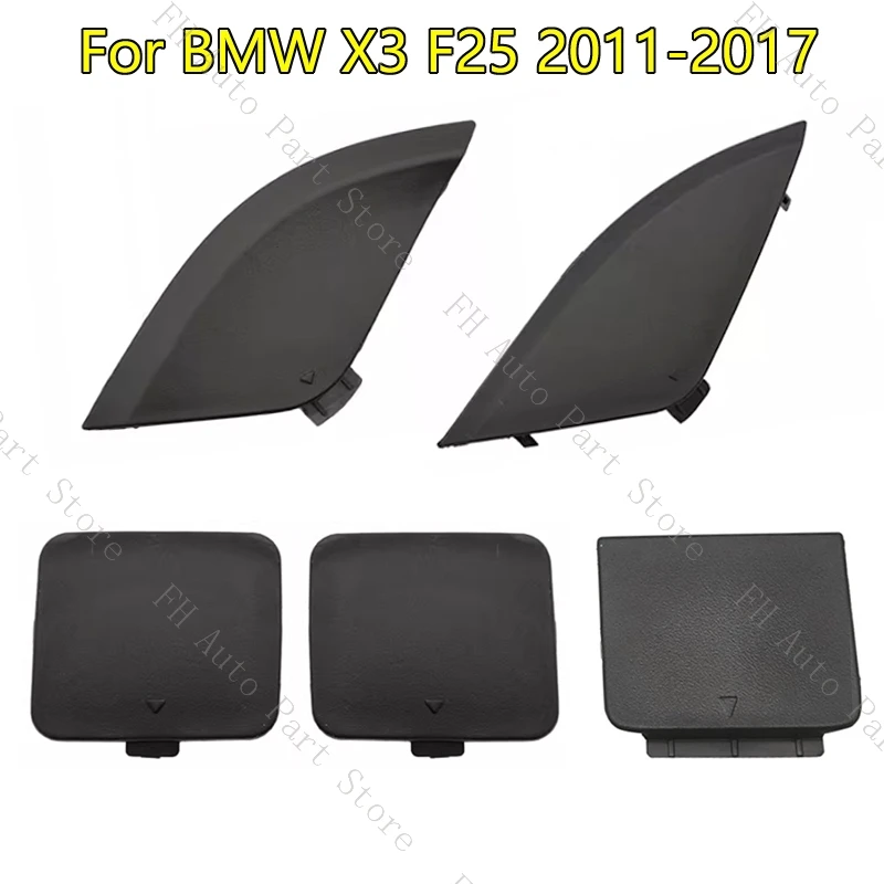 51117210474 51127272415 المصد الأمامي والخلفي خطاف السحب غطاء غطاء مقطورة نقل غطاء العين لسيارات BMW X3 F25 2011 2012 2013-2017 #1