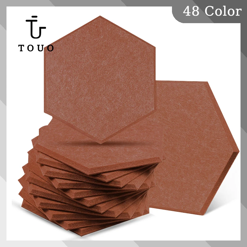 

TOUO Acoustic Treatment Panels 12 Pcs Studio Sound Absorbing Panel Room Acoustic Copopren Bedroom Noise Absorbing Design