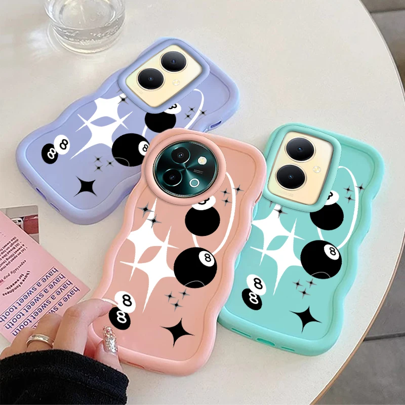 حافظة لهاتف VIVO V25 V27 V27e V29 V29e V30 V30e Y03 Y17 Y17S Y22s Y28 Y29 Y36 Y39 Y400 Y78 غطاء معكرون ناعم