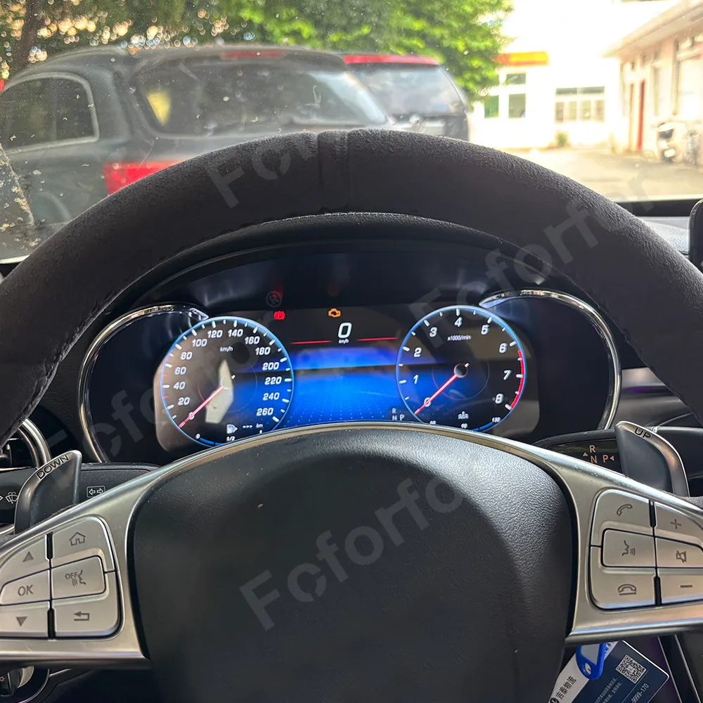 

2025 New Style 12.3" LCD Instrument Panel For Mercedes-Benz GLC/C-Class 2016-2020 Digital Cluster Virtual Cockpit Speed Digital