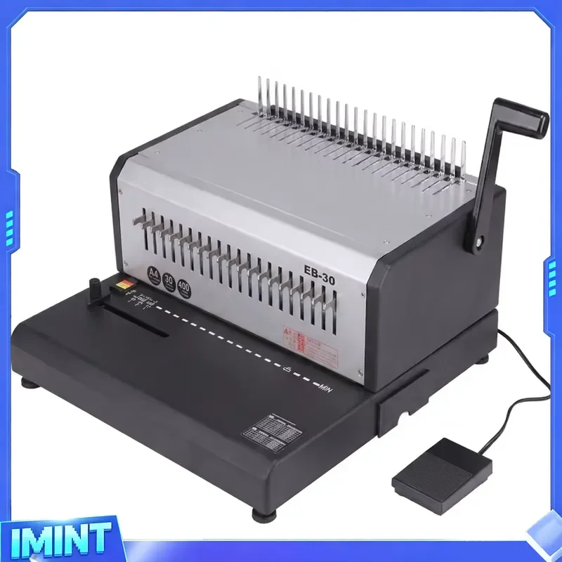 COLORDOWELL EB-30 Desktop Electric Heavy Comb Binding Machine with 21-Hole Capacity