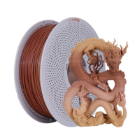 Woodgrain Gradient PLA-F 3D Printing Filament - 1KG Spool for Bambu Lab Printers