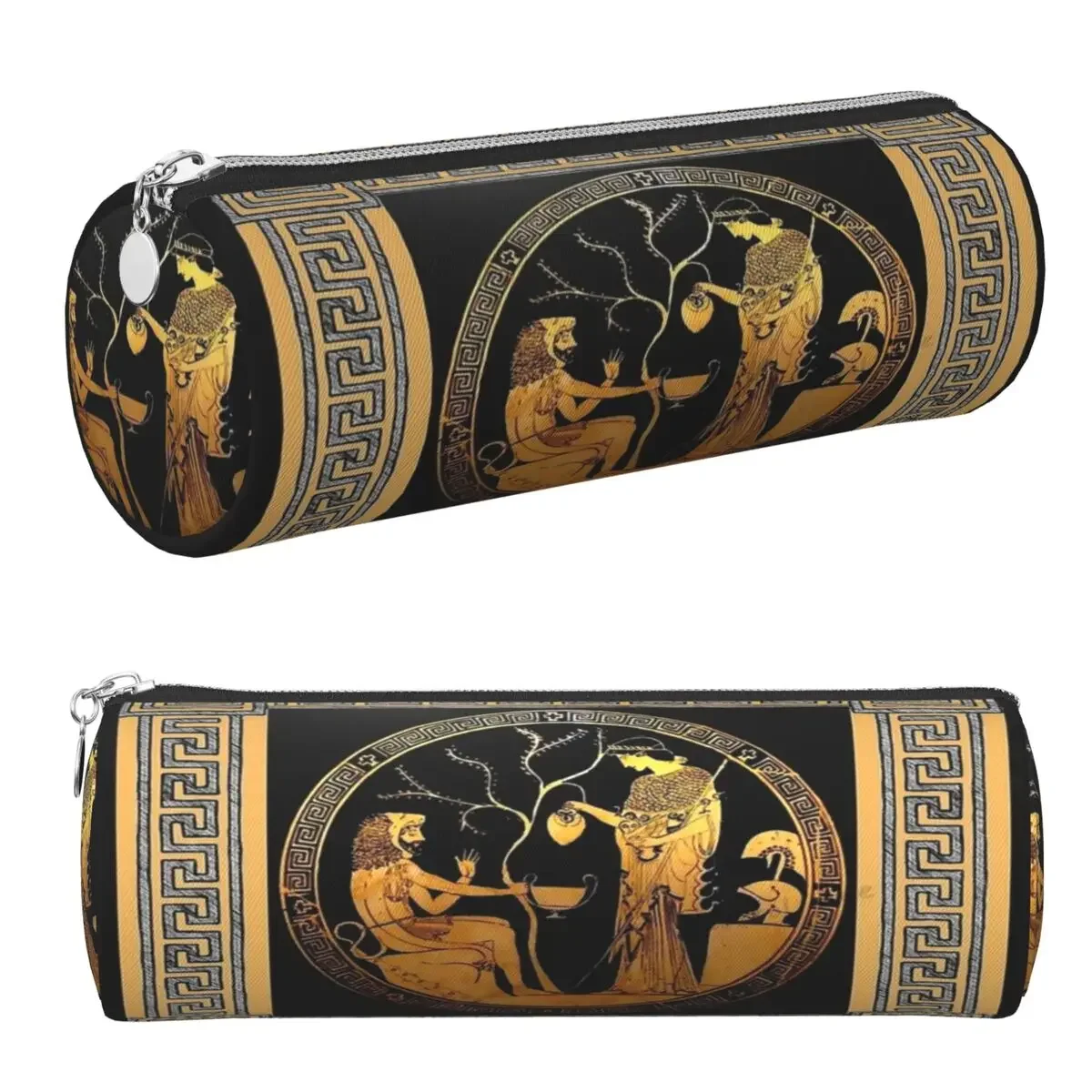 Ancient Greek Mythology Pencil Case Pencil Pouch Cylinder Pen Box Pencil Bag for Studen School