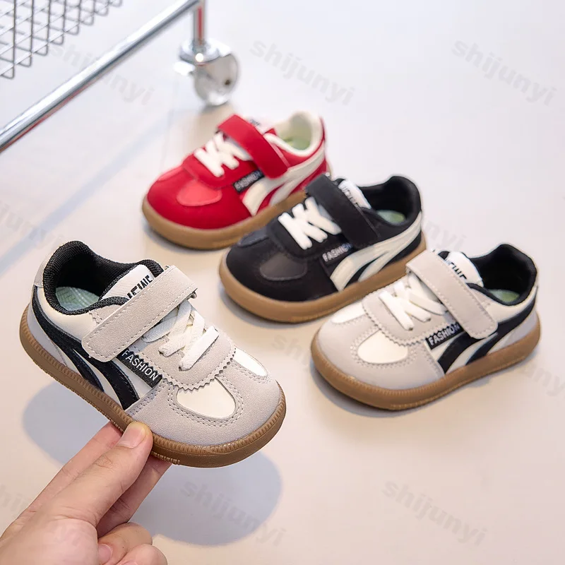 

2025 Autumn New Children's Fashion Trend Casual Sport Shoes Boys' Soft Sole Comfortable Versatile Low Top Non Slip Flat Sneakers
