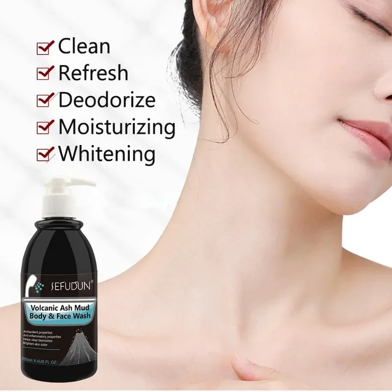 Hair Repair Damage Hair Products Volcanic Mud Whitening Body Wash Deep Sea Mud Dirt