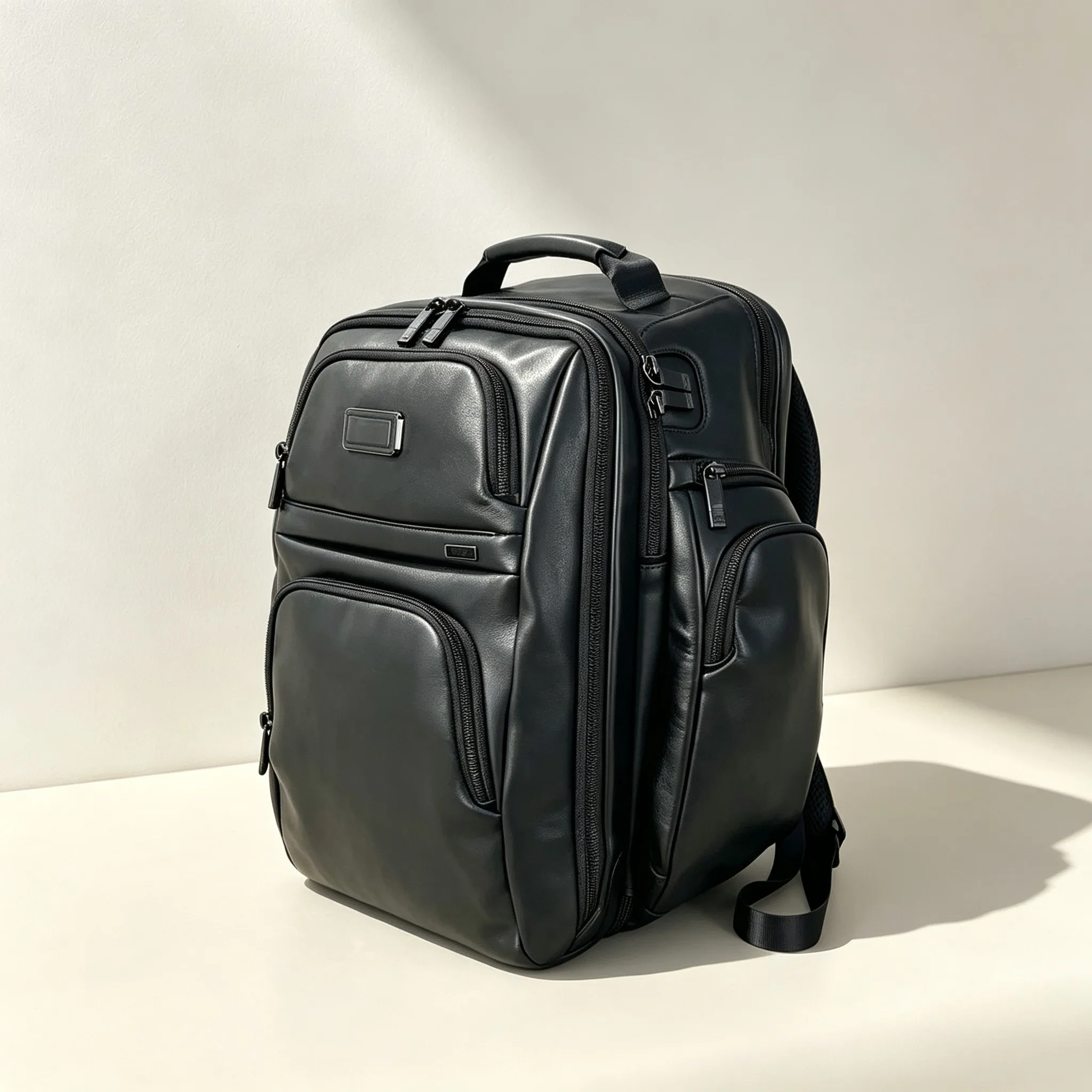 Trendy Large Capacity Microfiber Leather Backpack for Men, Stylish Rucksack for Youth