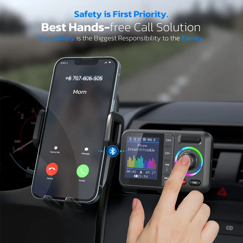 

Car bread truck upgraded Bluetooth system receiver, song name display, USB flash drive, lossless player, car MP3 player
