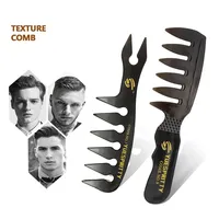 1/2pcs/set of plastic wide toothed wrinkle removal comb anti-static curling comb men's hairstyle Special for real hair wigs ﻿