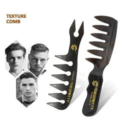1/2pcs/set of plastic wide toothed wrinkle removal comb anti-static curling comb men's hairstyle Special for real hair wigs 