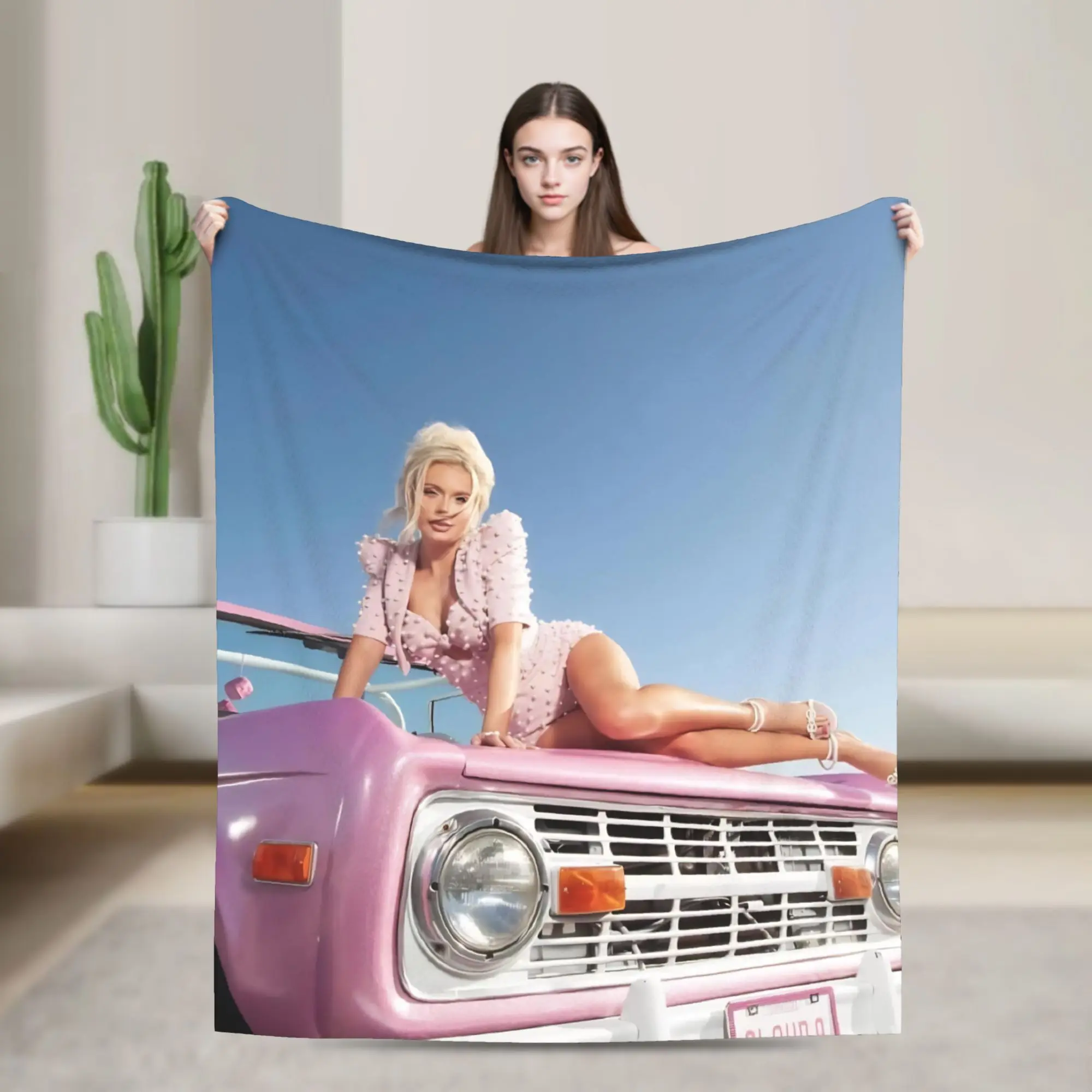 Megan Moroney Singer  Blanket Multi-size Warm Cozy Fluffy  Throw Blankets for Sofa Couch and Bed