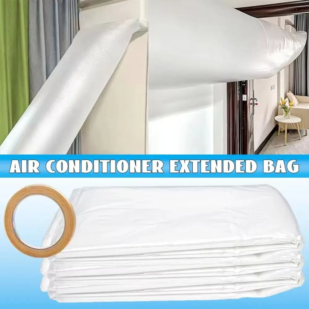 8/10/15/20M Air Conditioner Extended Bag Plastic Summer Cooling Air Conditioner Blowing Guide Flexible Wind Duct Bag