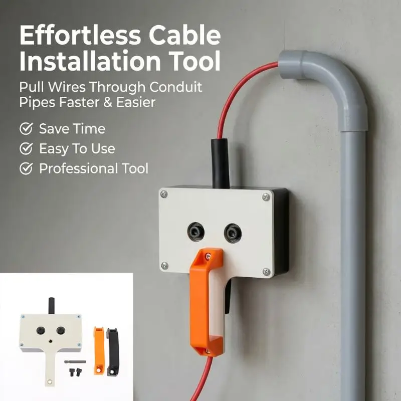 Wire Puller Heavy-Duty Handheld Wiring Tools Wire Tugger For Electrician For Pipe Narrow Spaces Wall Underground Data Center
