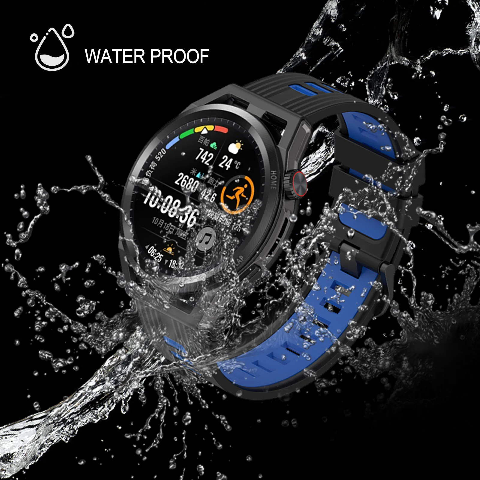 Силиконовый ремешок для смарт-часов Huawei HuaweiGT3 46 мм, оригинальный браслет для спортивных часов 22 мм Easyfit