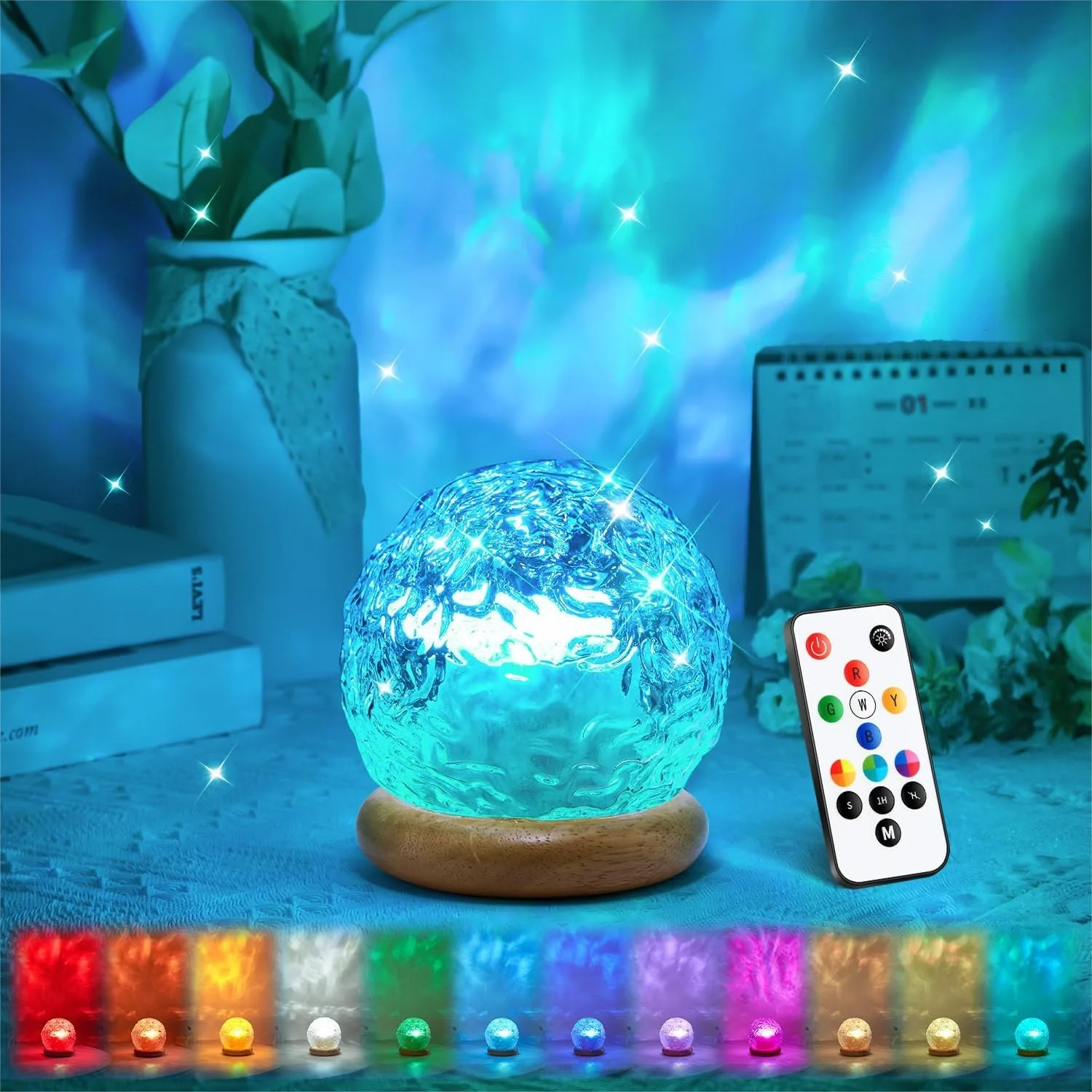 

18 Colors Aurora Light Projector for Bedroom, Dimmable Night Light with Remote, Aesthetic Room Decor Gifts for Teen Girls