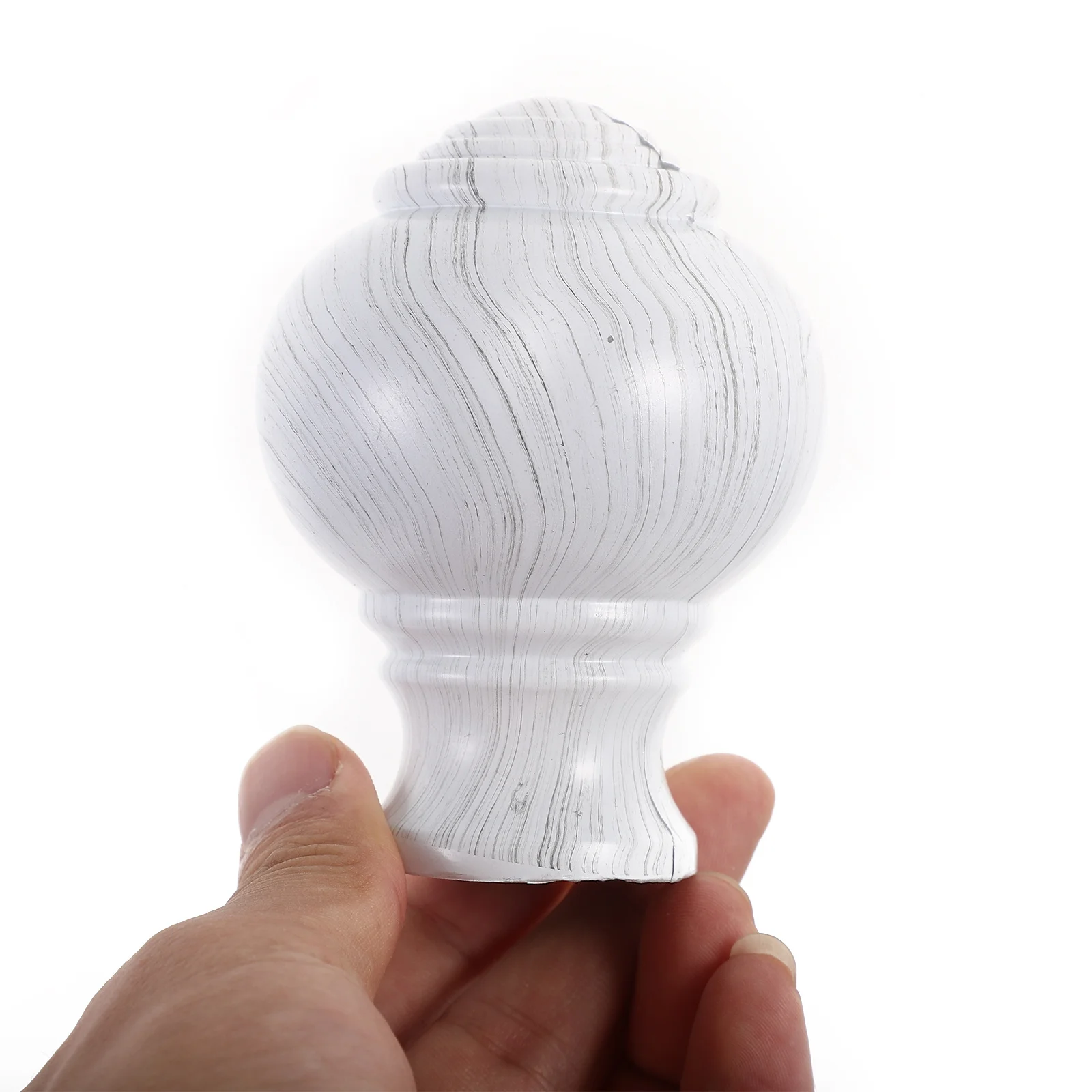 

4Pcs Stylish Curtain Pole Finials Long Lasting Easy to Install Unique Room Decoration Curtain Finials Rod Final