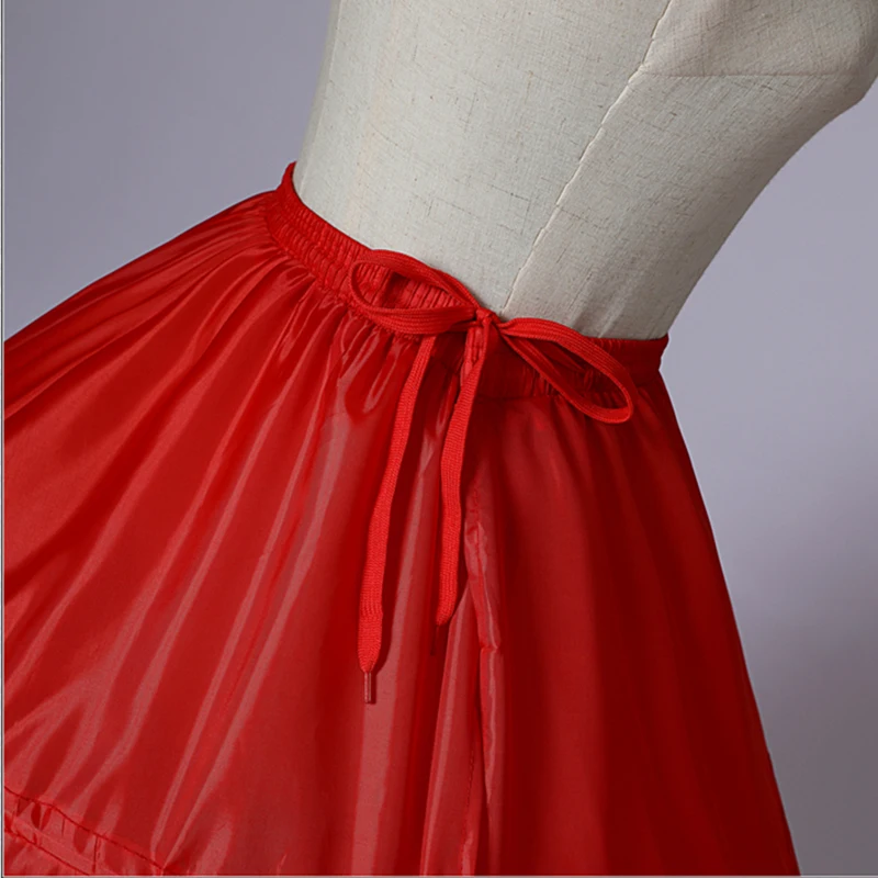 Red Wedding Dress Petticoats, Petticoat nupcial para Quinceanera, Noiva Acessórios, 6 Hoops