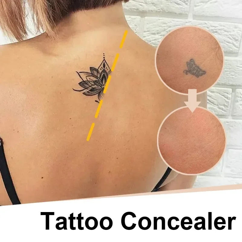 Zweifarbige Tattoo Concealer Muttermal Narben unsichtbar wasserdicht schweiß fest machen aufhellen Haut Basis Foundation Cover verbergen