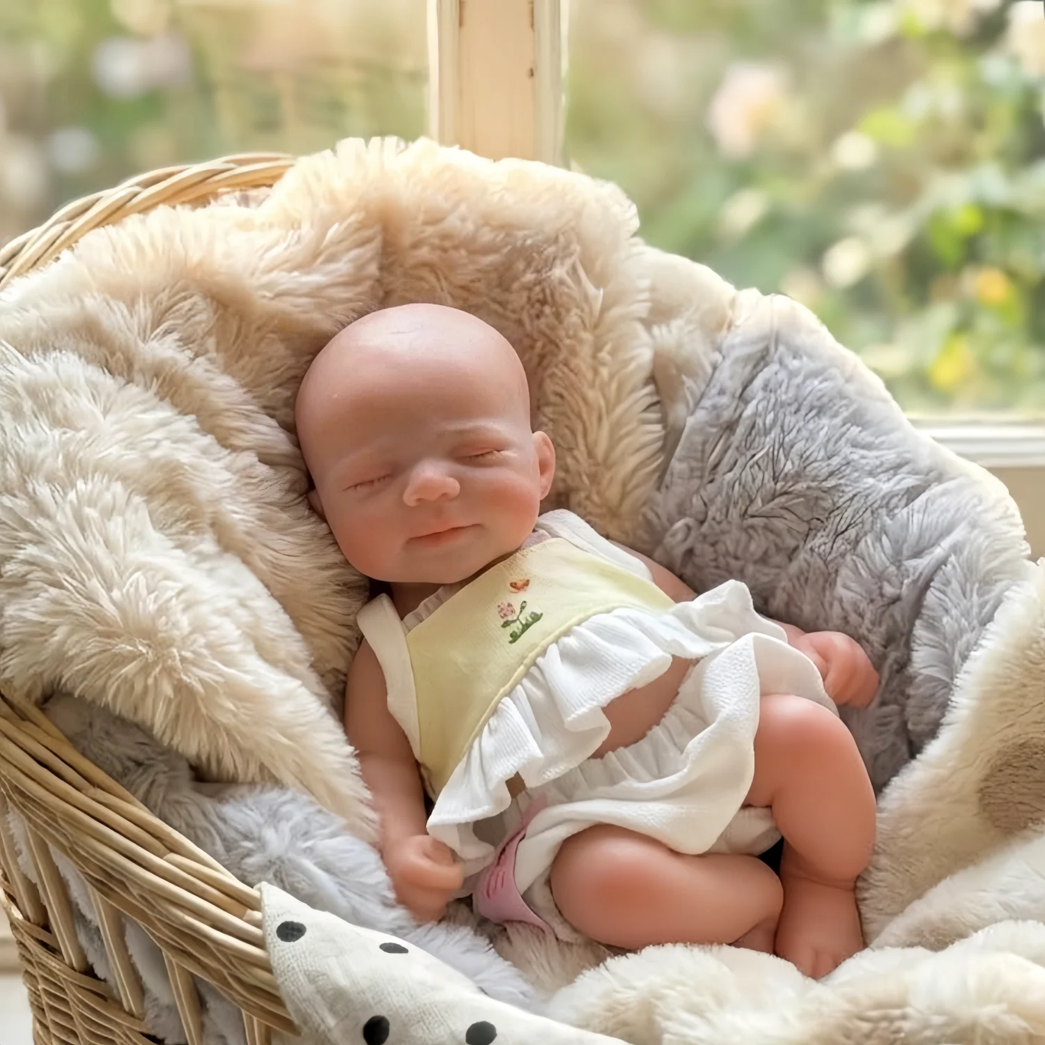 20cm Can Washable Palm bebe reborn de silicona Girl Dolls With Handmade Paint Skin Soft Touch Reborn Doll for Family's Gift - view 2