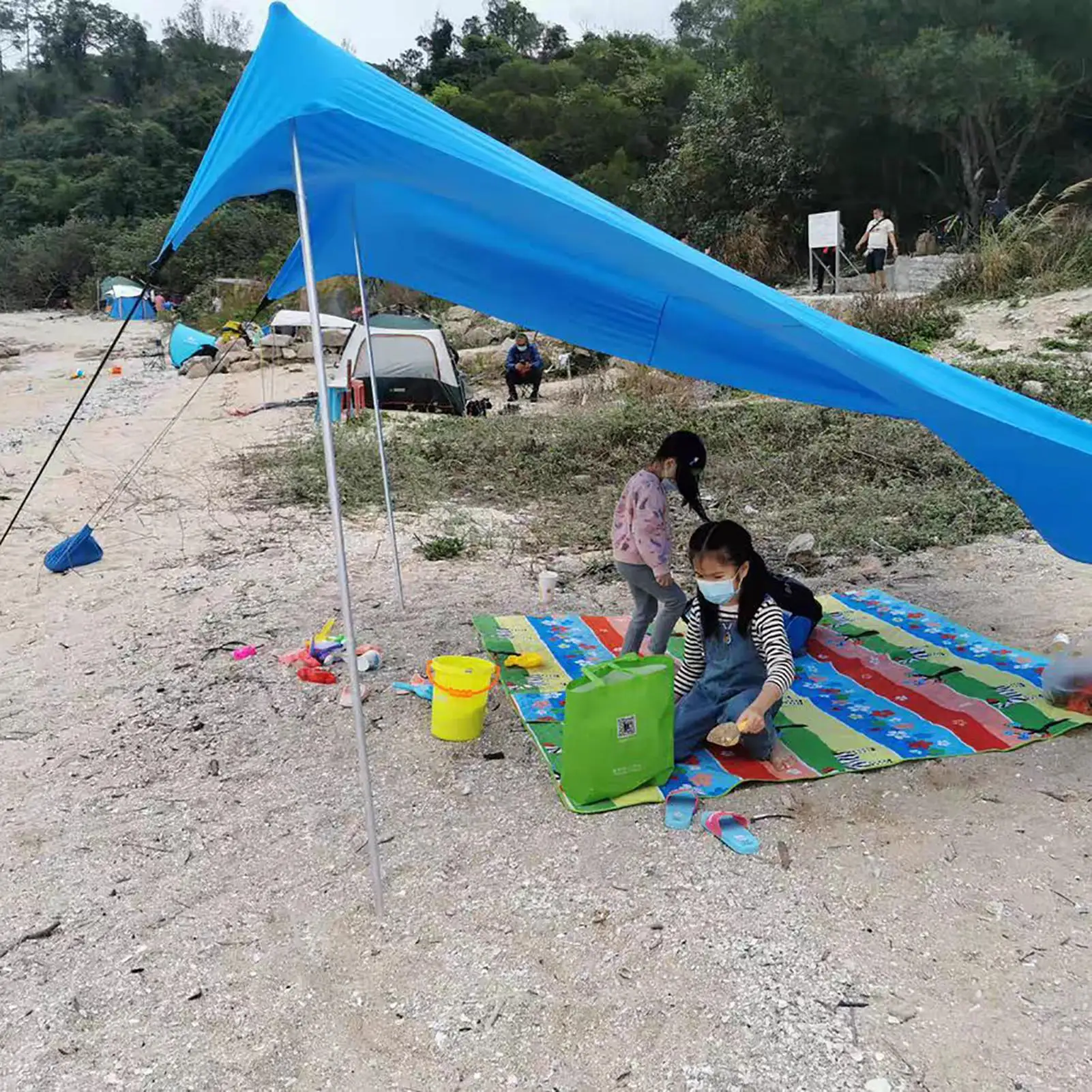 1.6m Beach Canopy tent Pole Aluminum Alloy Stand Canopy Poles Shelter Tarp Pole Tent Rods for Camping party view 6