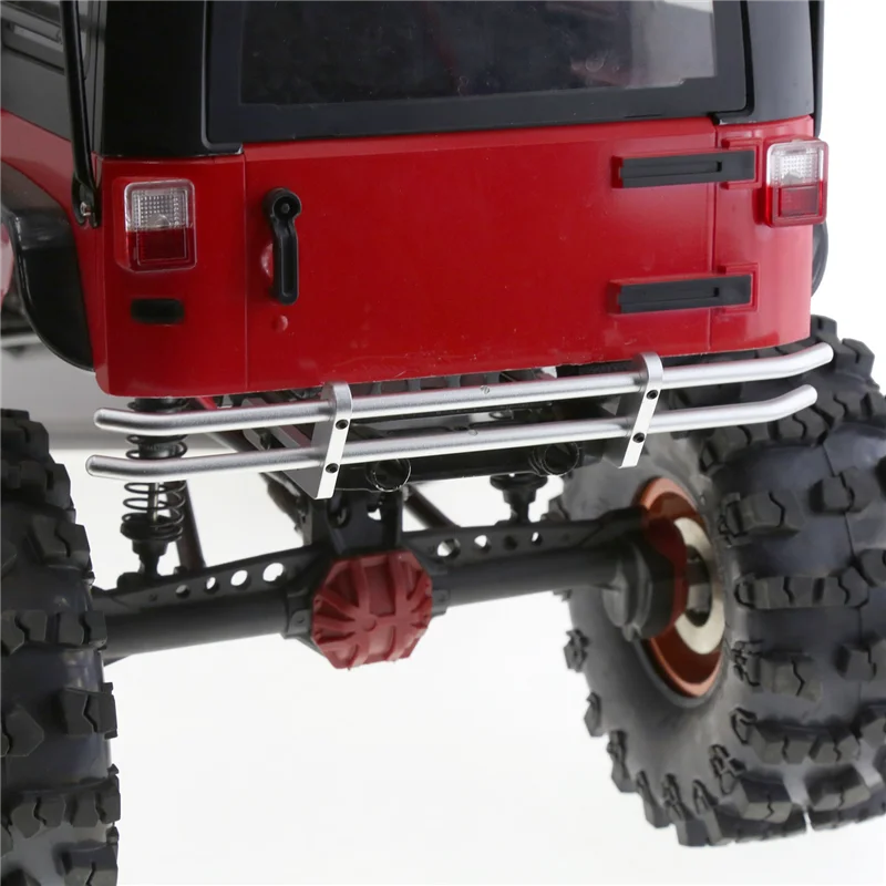 Eccellente-Metallo Paraurti Anteriore Posteriore Per 1/10 RC Crawler Axial TRX4 SCX10 90046 90047 Aggiornamento Pezzi di Ricambio Accessori S