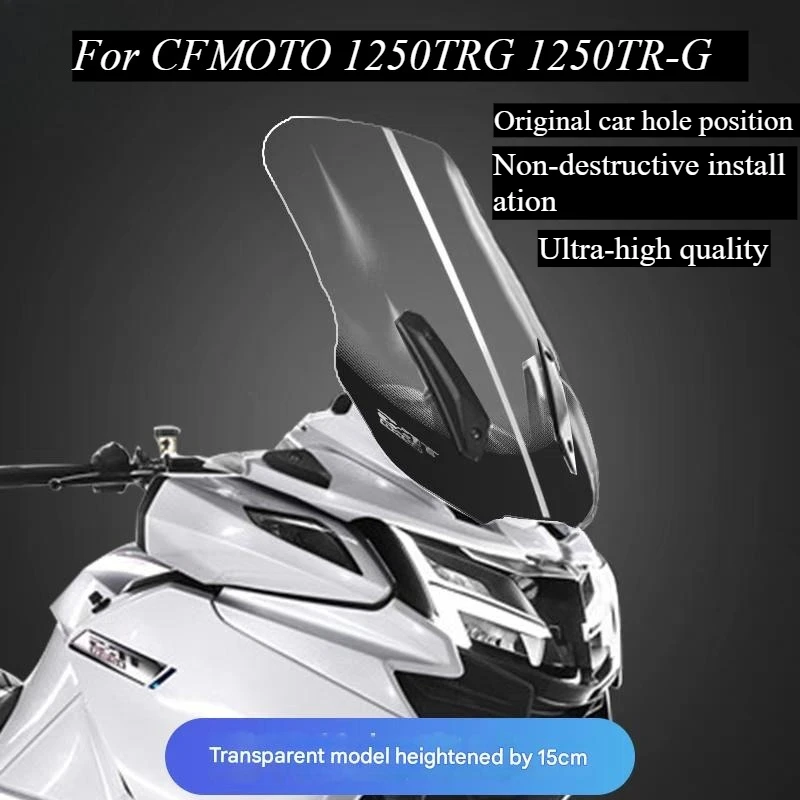 

Motorcycle Transparent Windshield Heighten Windscreen Wind Deflector Accessories For CFMOTO 1250TRG 1250TR-G TRG1250 TR-G1250